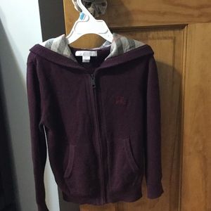 Zip up  long sleeve sweater for girls